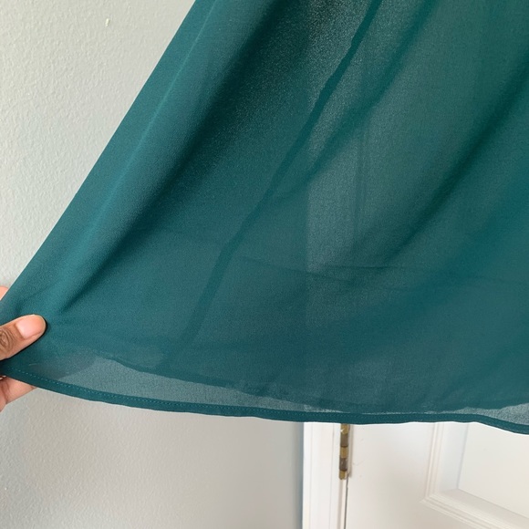 Lulu’s Air of Romance Maxi Dress in Forest Green - Picture 4 of 4